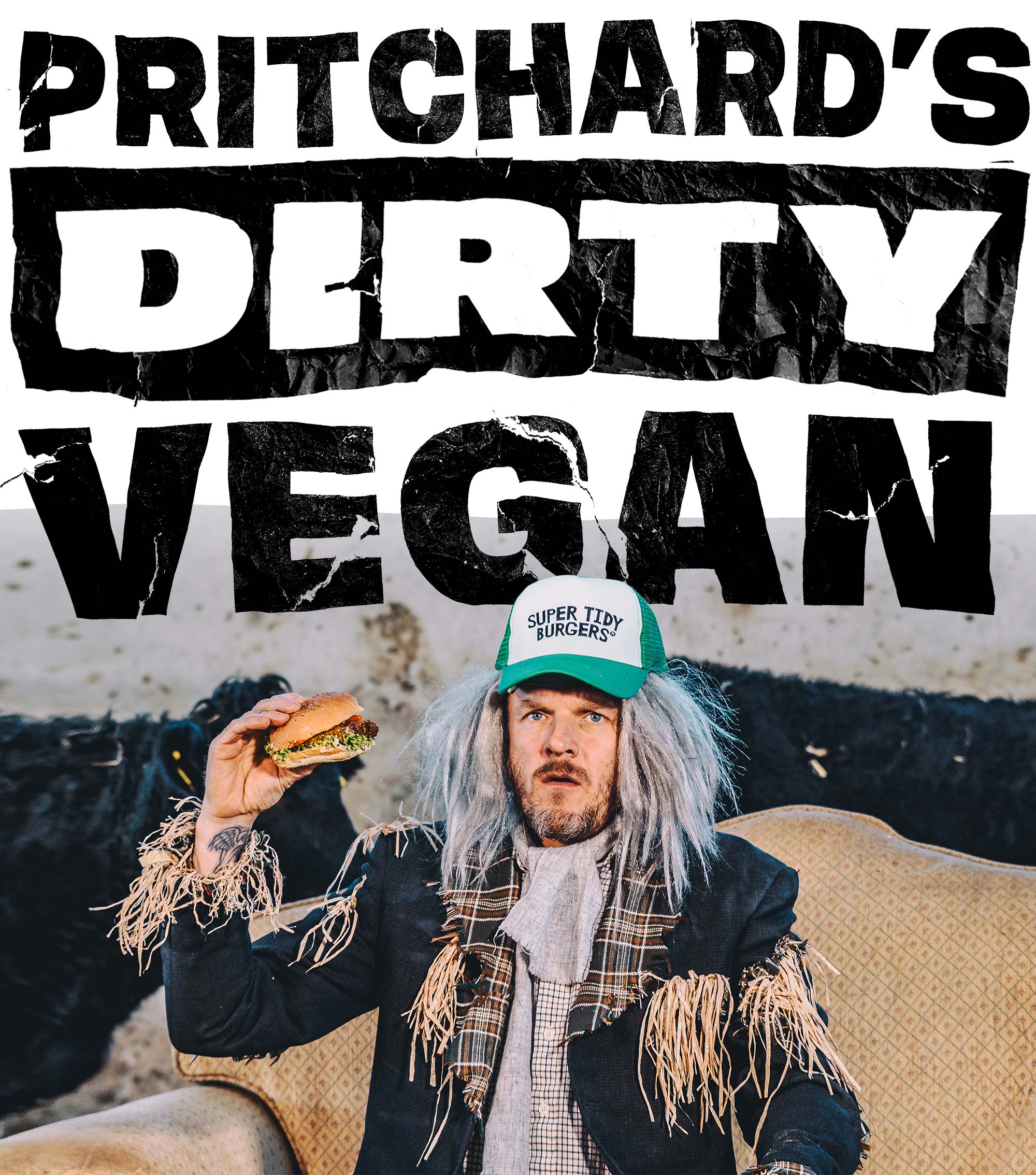 grazing shed cardiff cow art design pritchard vegan dirty sanchez veganuary burger logo