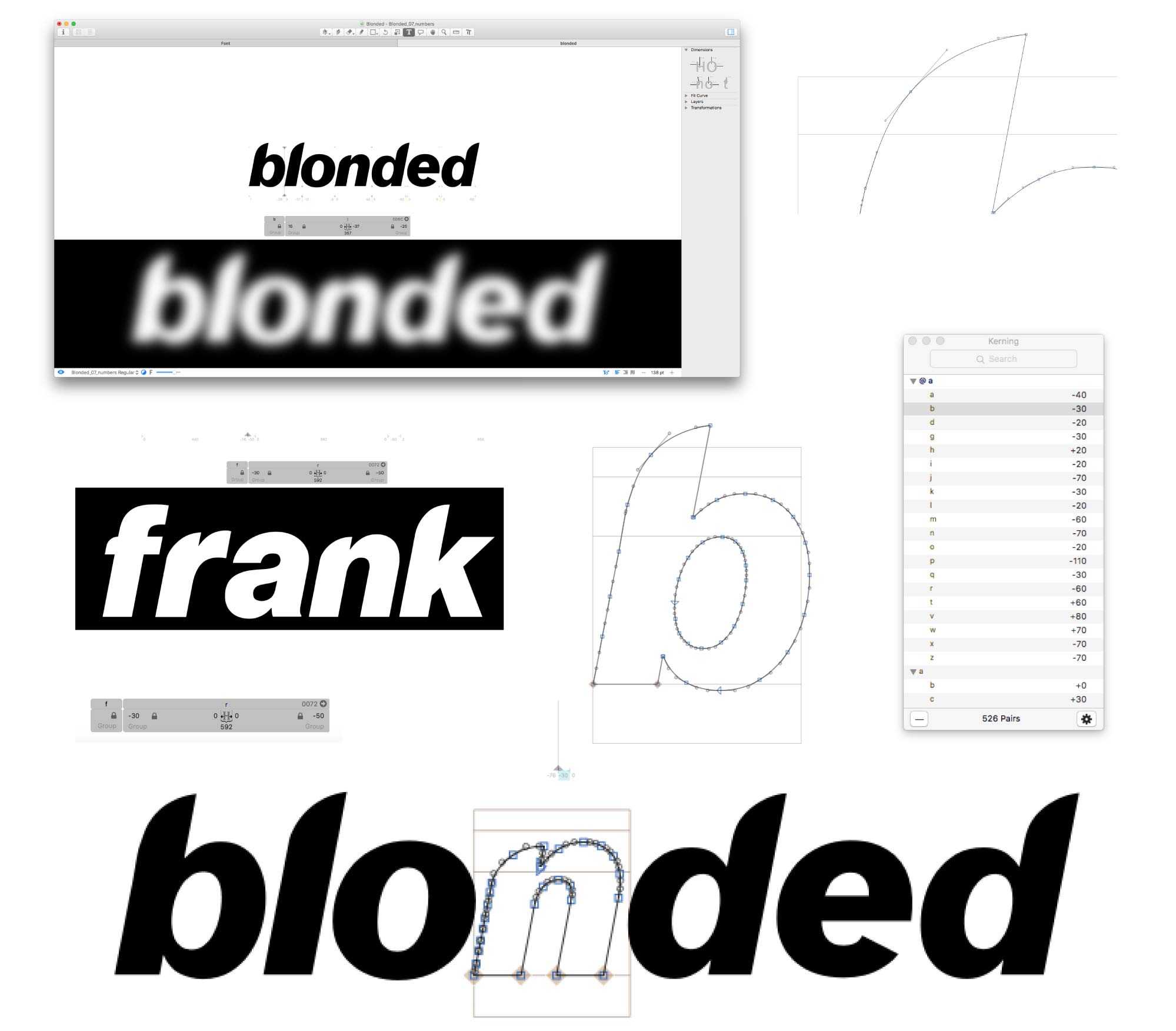 Frank Ocean Blonde Typography Type Blonded Graphic Design