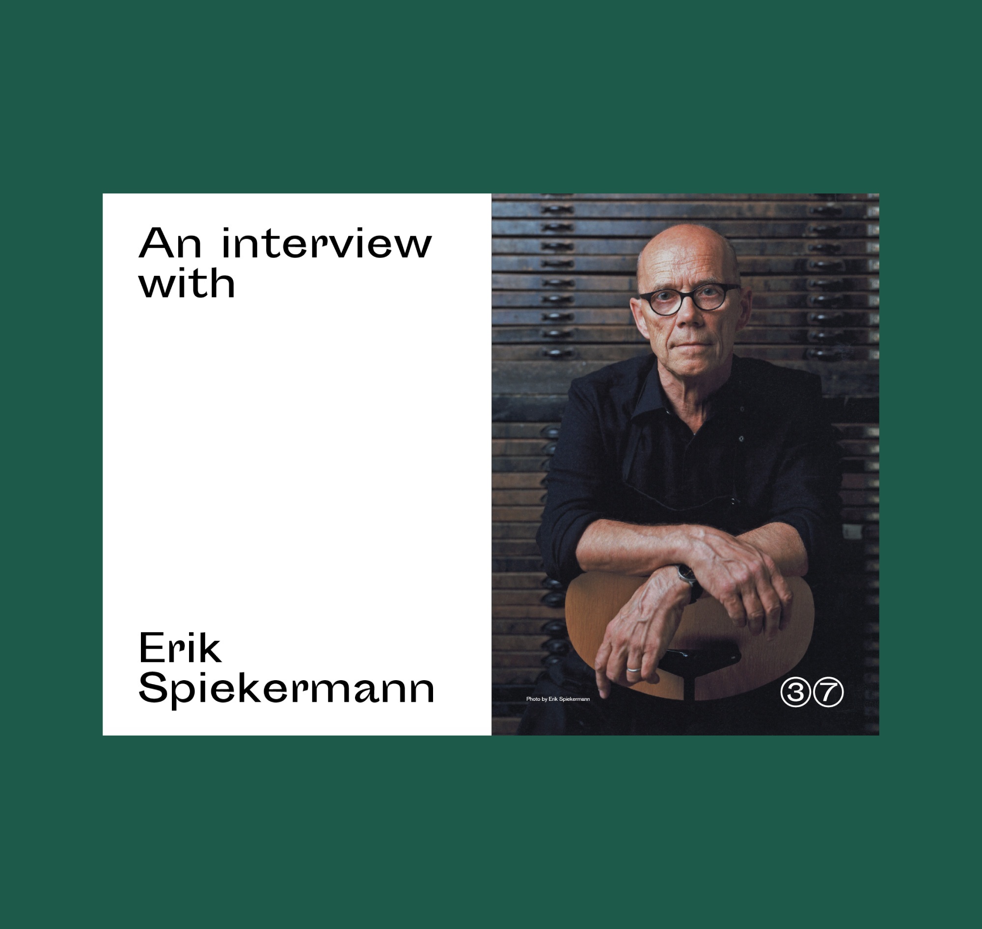 Erik Spiekermann Edenspiekermann Printed Words Magazine Graphic Design Colophony Foundry Typography Anthony Sheret Sporting Grotesque