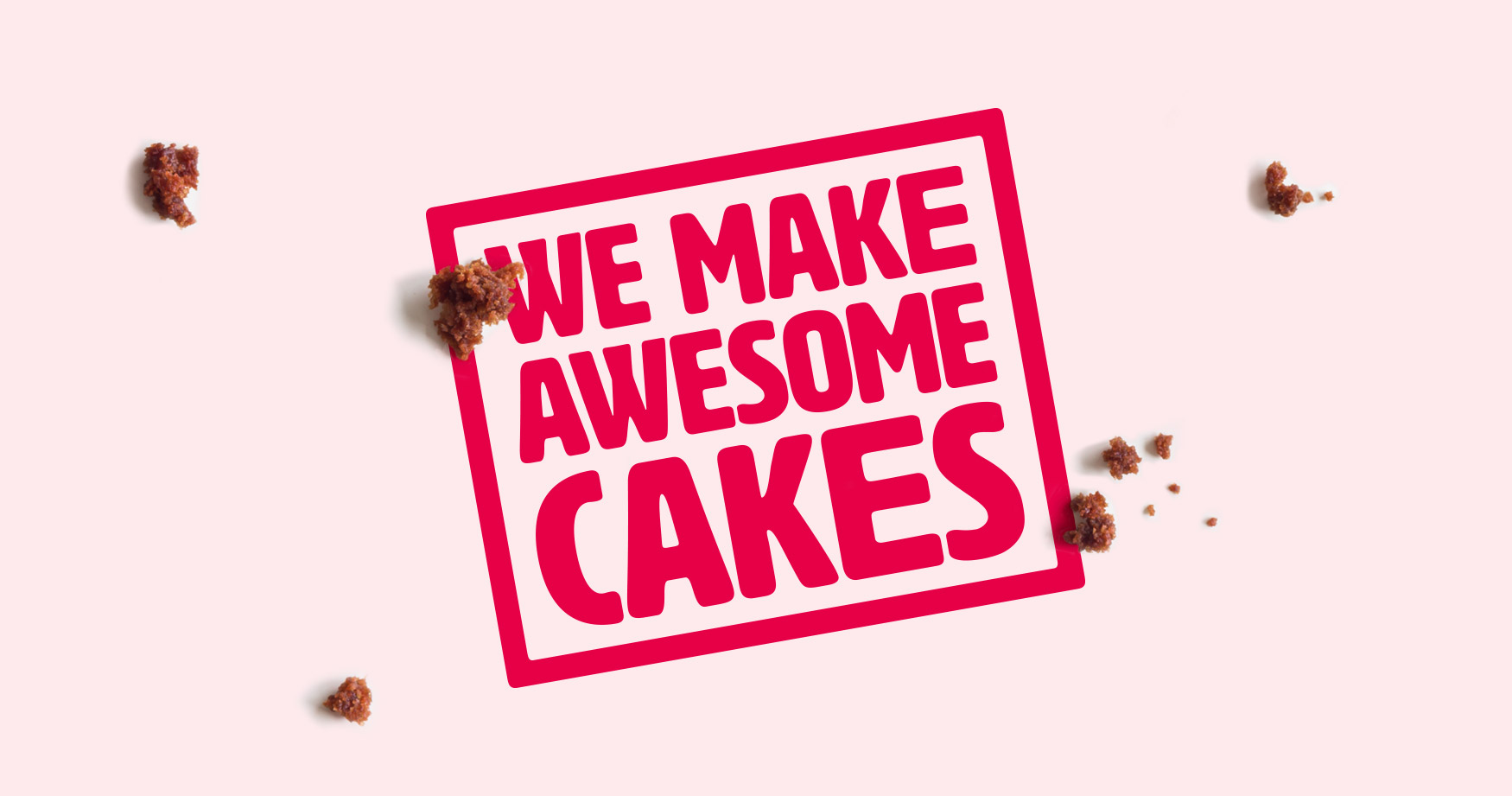 we make awesome cakes brand logo graphic design branding cardiff cake marketing campaign type typography