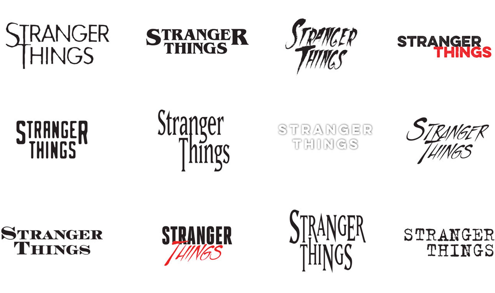 Stranger Things Logo Logotype Wordmark Netflix Typography Type ITC Ed Benguiat Monotype 