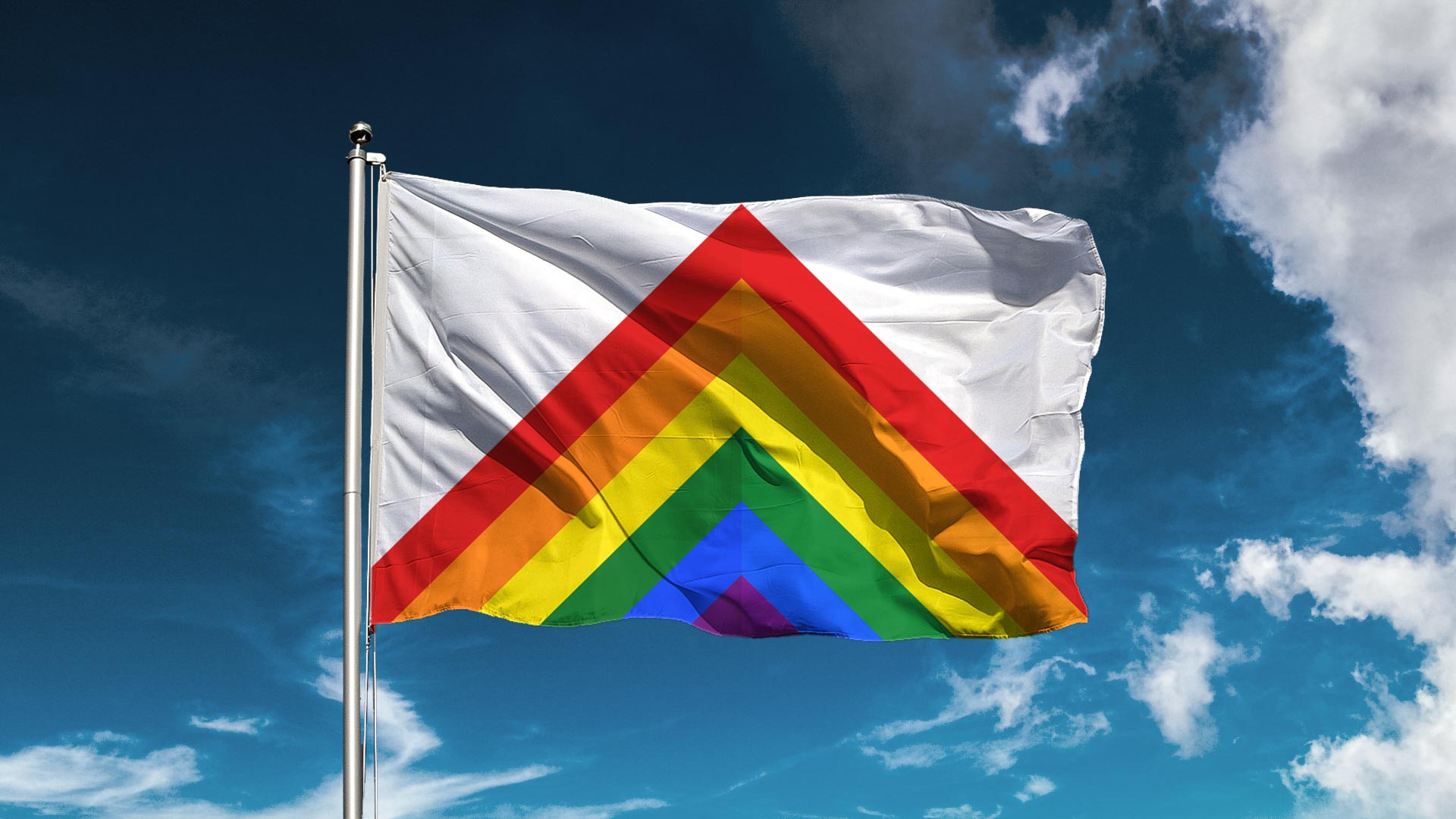 cardiff flag design wales chevron caerdydd pride rainbow lgbt equility