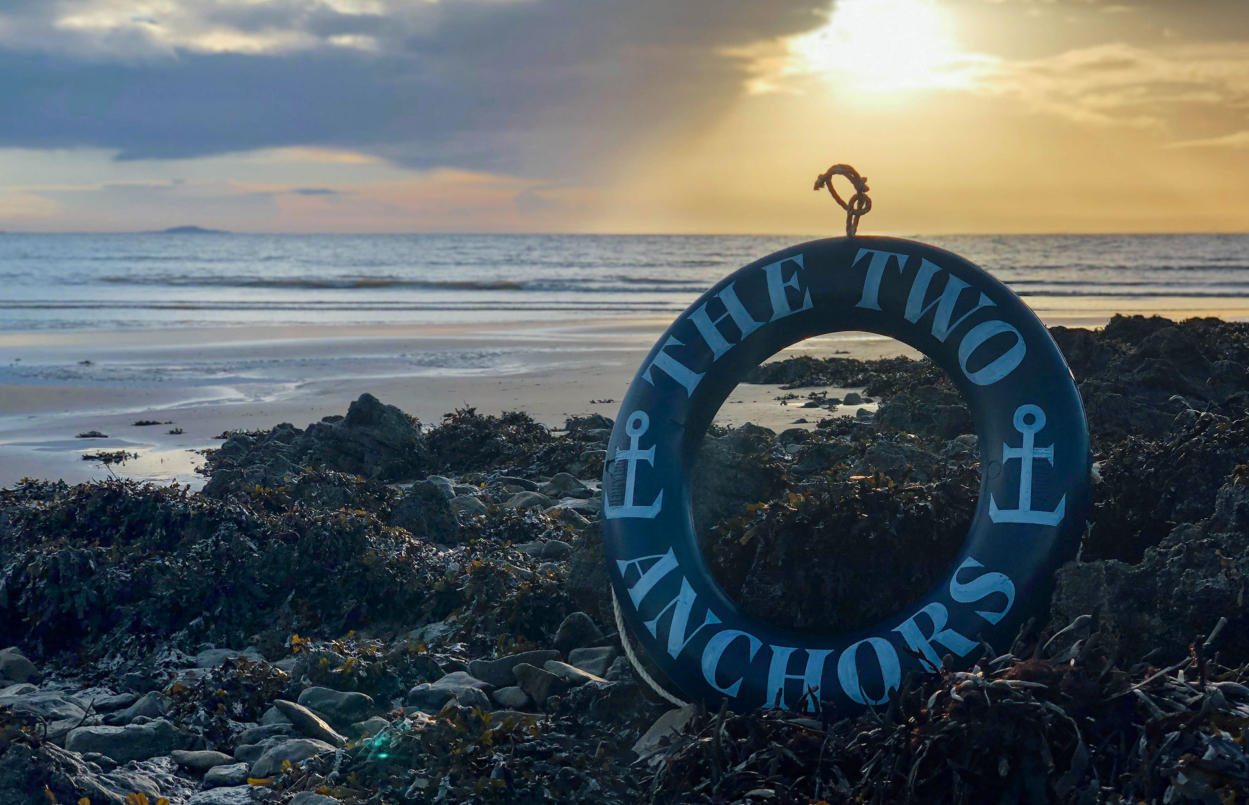 The Two Anchors Brand Branding Signage Seafood Fish Brand Graphic Design Photography Shellfish Logo Ogmore-by-Sea Wales Type Typography