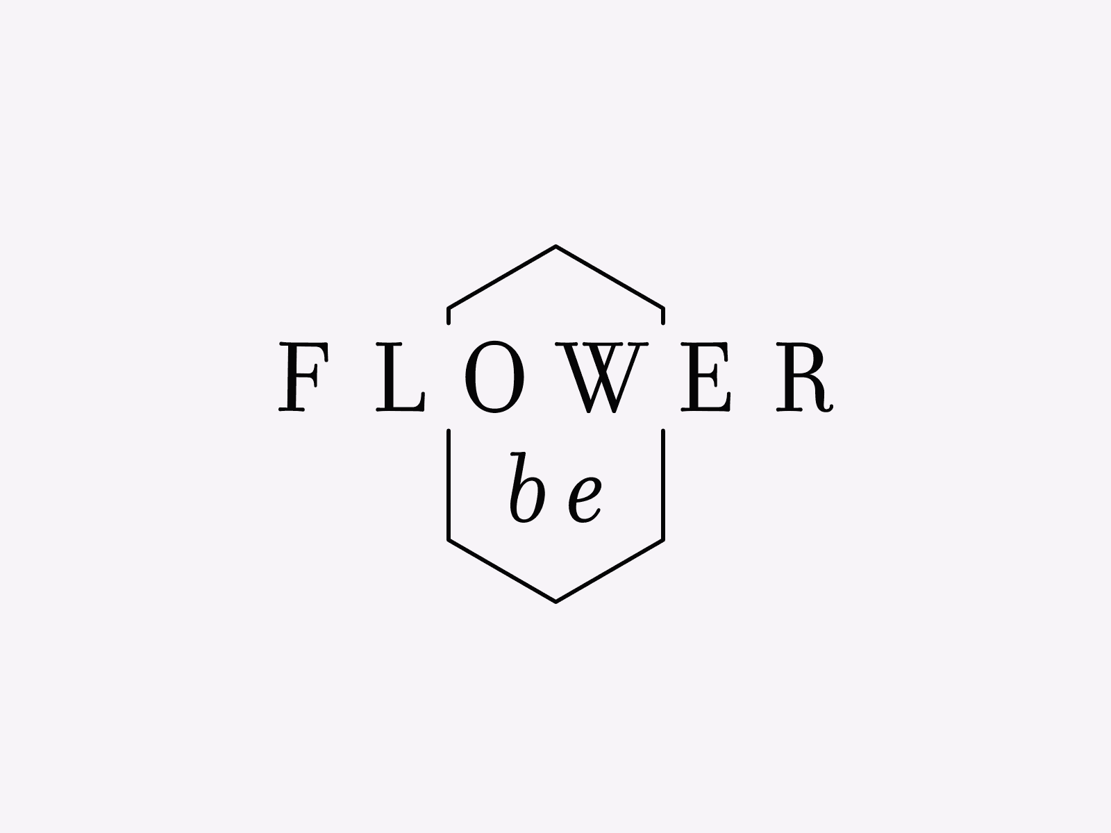 FlowerBe Florist Flowers Branding Logo Graphic Design Photography Interior Design Logo 