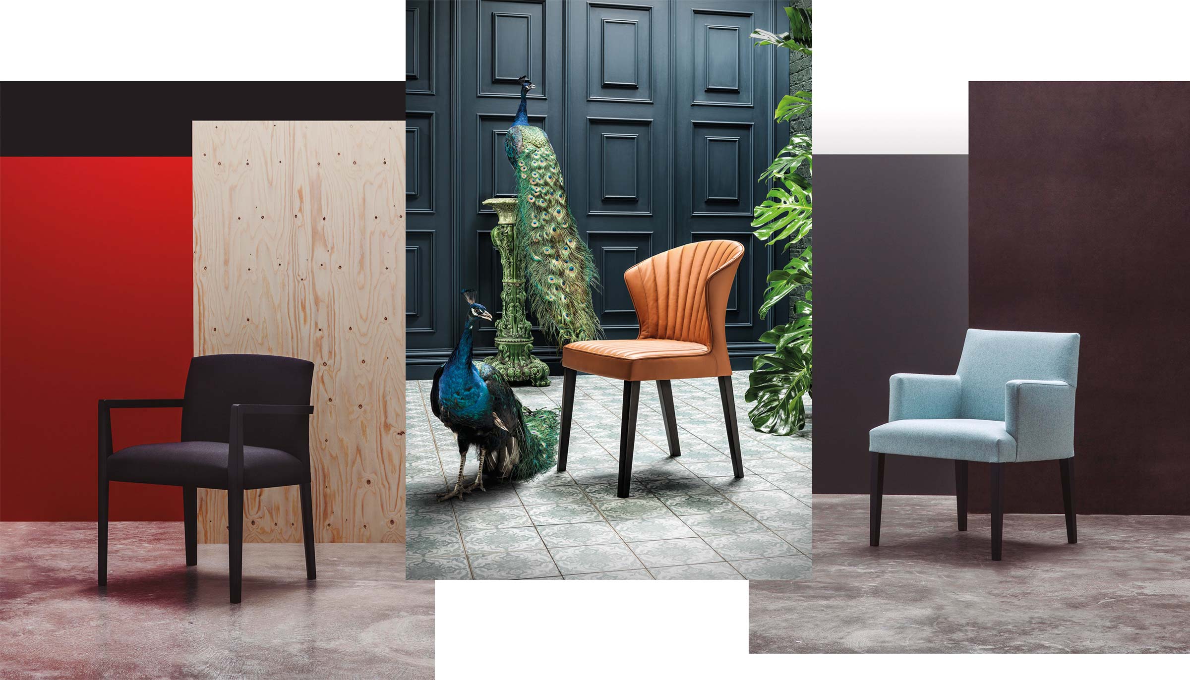 momentum furniture interior design brand brochure modern logo chairs